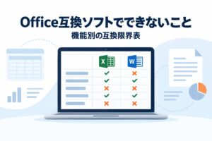 Office互換ソフトでできないこと｜機能別の互換限界表